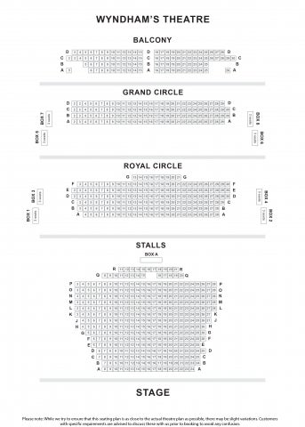 Wyndham's Theatre seat plan