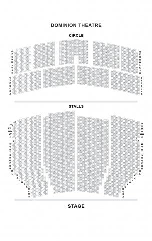 Dominion Theatre seat plan