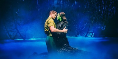 Photo credit: Alistair Brammer and Laura Pick in Wicked (Photo by Matt Crockett)